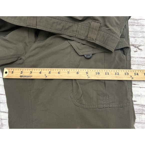 Columbia Titanium Men's Convertible Pants 36x30 Green Cargo Hiking Nylon Outdoor - Picture 7 of 13